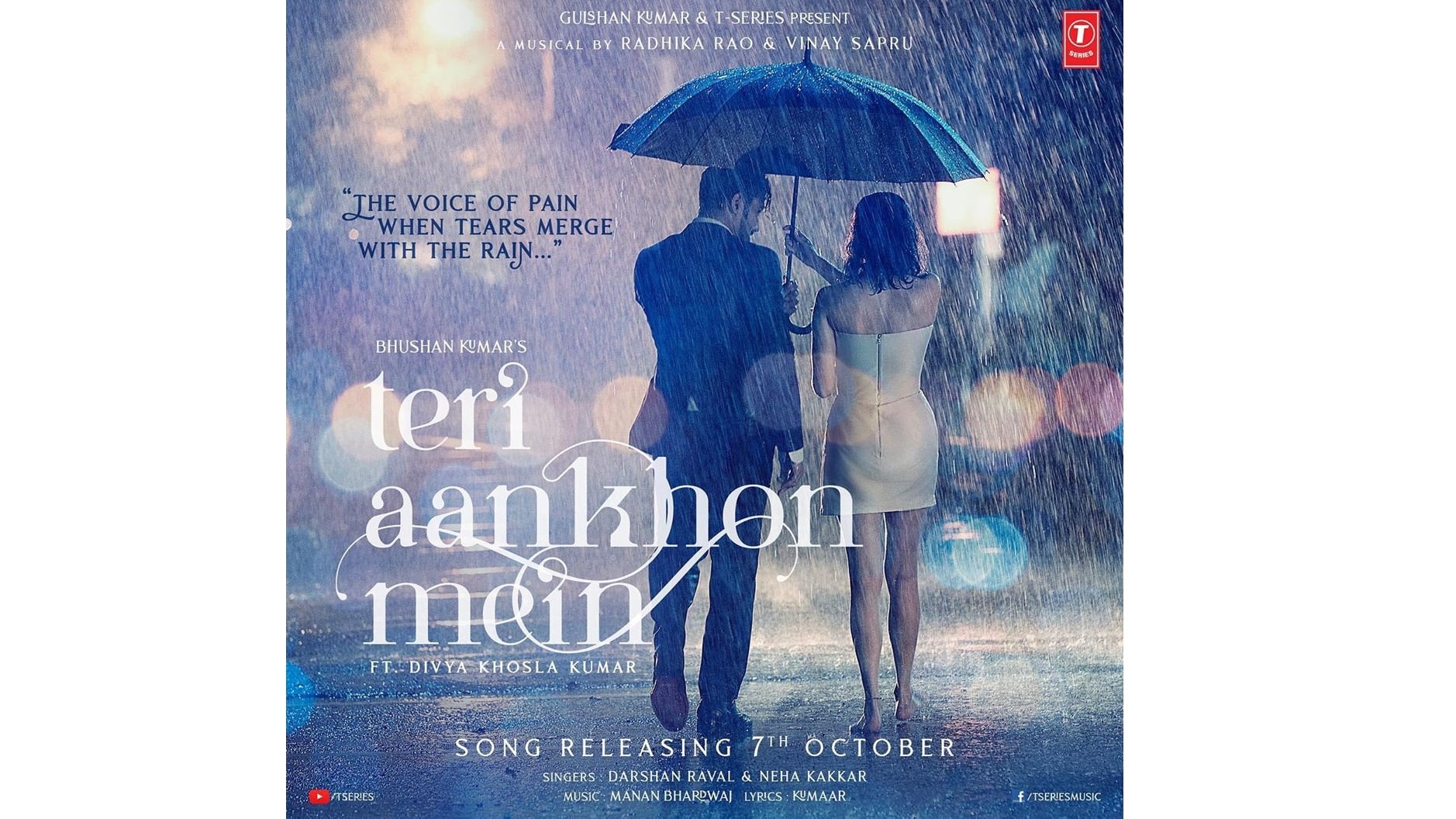 Darshan Raval’s New Song Teri Ankhon Mein Ft. Neha Kakker First Look Out Release Date & Teaser