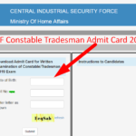CISF Tradesman Constable Admit Card 2021 Download Hall Ticket Recruitment Exam