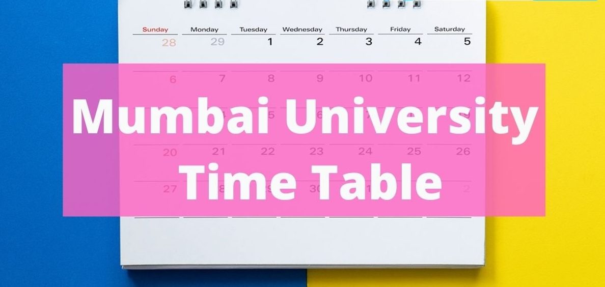 Mumbai University Released Entrance Exam Schedule