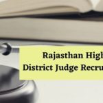 Rajasthan High Court District Judge Recruitment