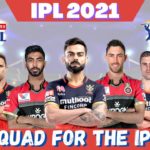 royal challengers bangalore full squads 2021