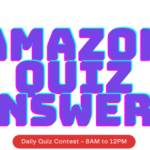 Amazon App Quiz 26th April 2021