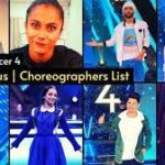 Choreographer list super dancer