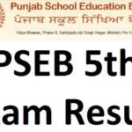 Punjab Board Class 5th Result 2021 Exam