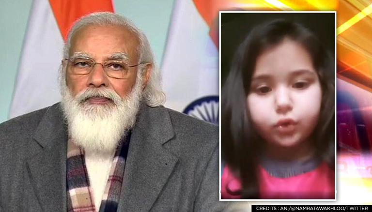 Adorable 6-year-Old Kashmiri Girl Complains to PM Modi About Homework