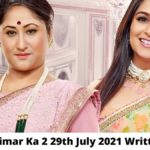 (SSK2) Sasural Simar Ka 2, 29th July 2021 Written Update