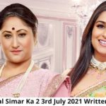 Sasural Simar Ka 2 Full Episode 3rd July 2021 Today