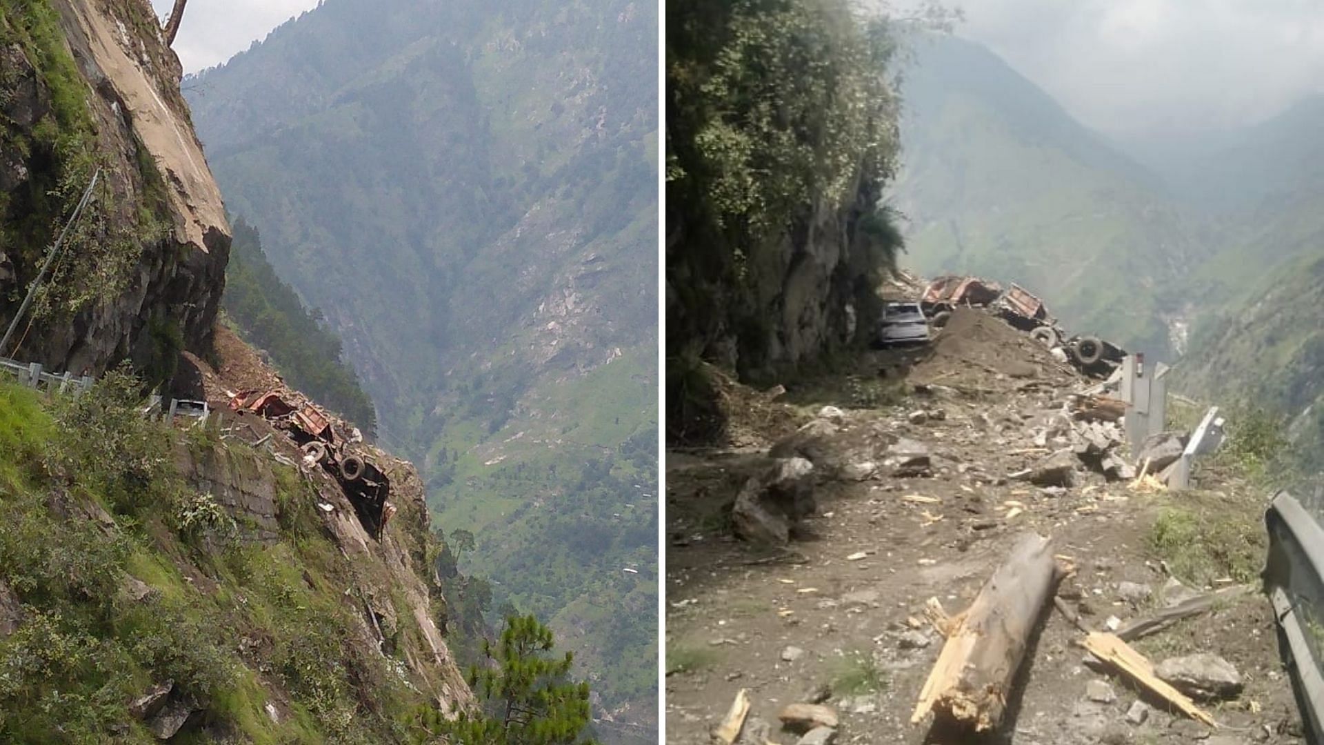 Kinnaur landslide 2 dead, 10 rescued