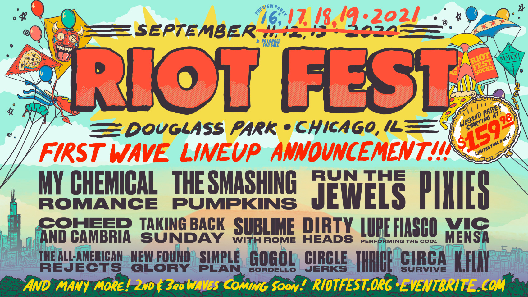 Riot Fest Tickets Price