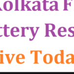 kolkata ff result lottery