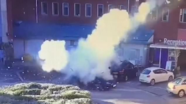 bomb exploding in taxi outside Liverpool