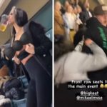 Woman Flashes Her Breasts at Supercross Event