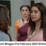 Kumkum Bhagya 21st February 2022 Full Written Update