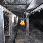 Train Catches Fire in NY Subway